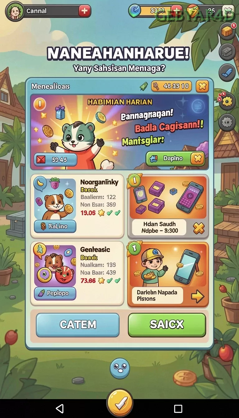 Cuplikan layar A200M — pengaturan akun
