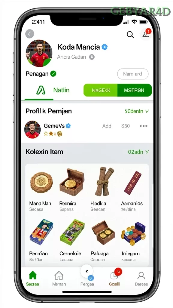 Cuplikan layar JKTOK — pengaturan akun